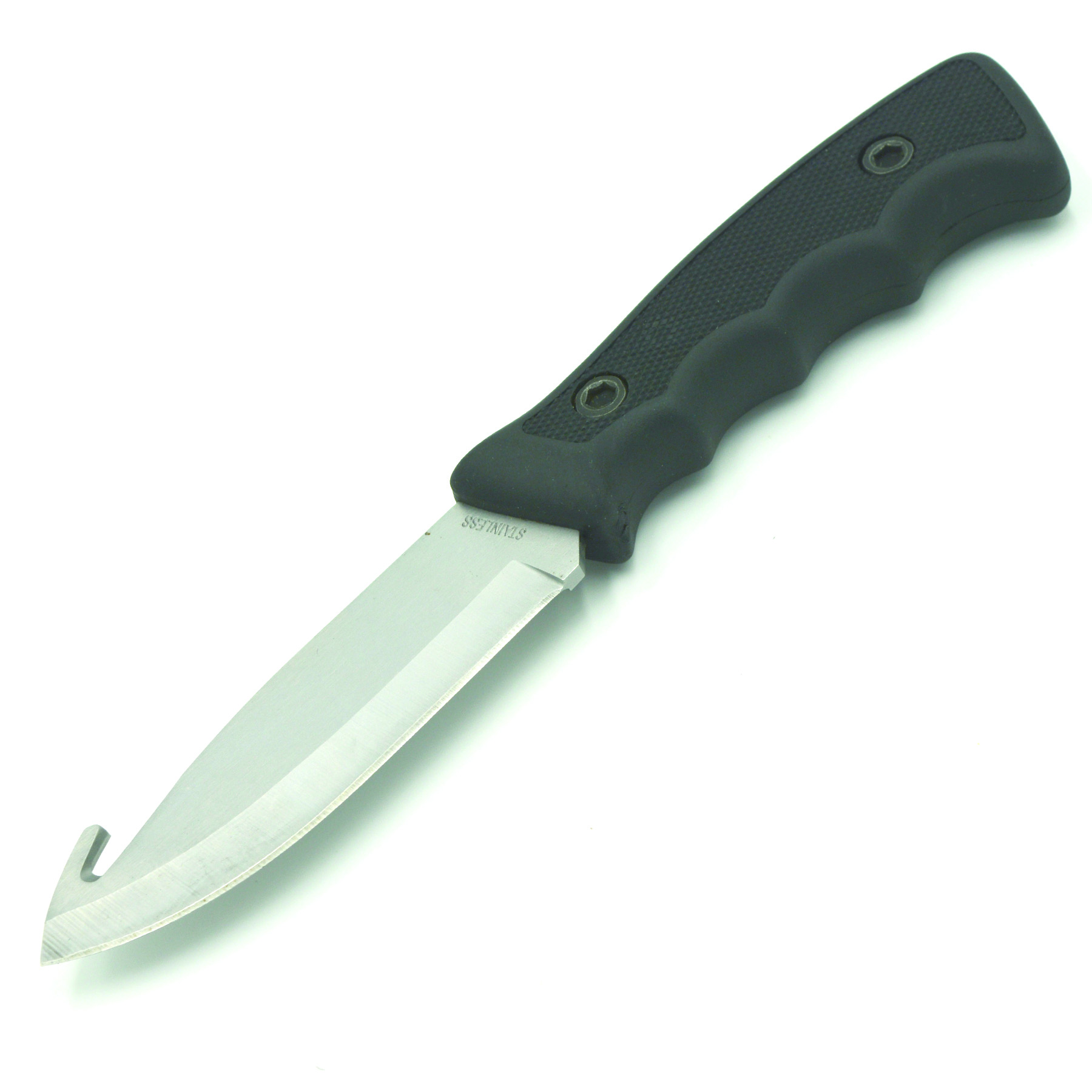 Zenport Couteau de chasse 14032A 4,2 pouces 440C lame en acier inoxydable, crochet en boyau, gaine, 9 pouces de long