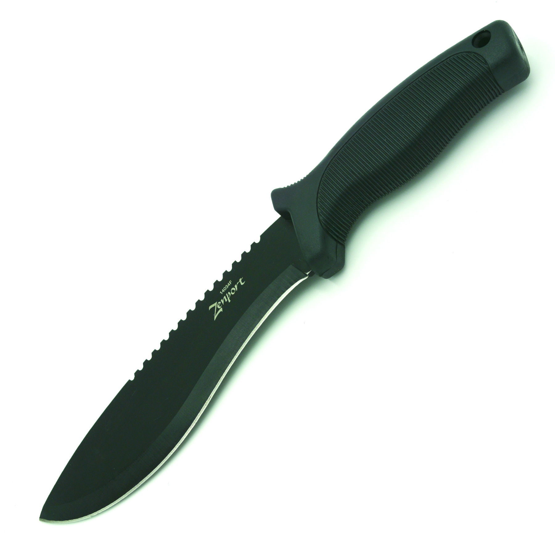 Zenport Couteau de brousse 14034F 6,5 pouces 440C lame en acier inoxydable, 11 pouces de long