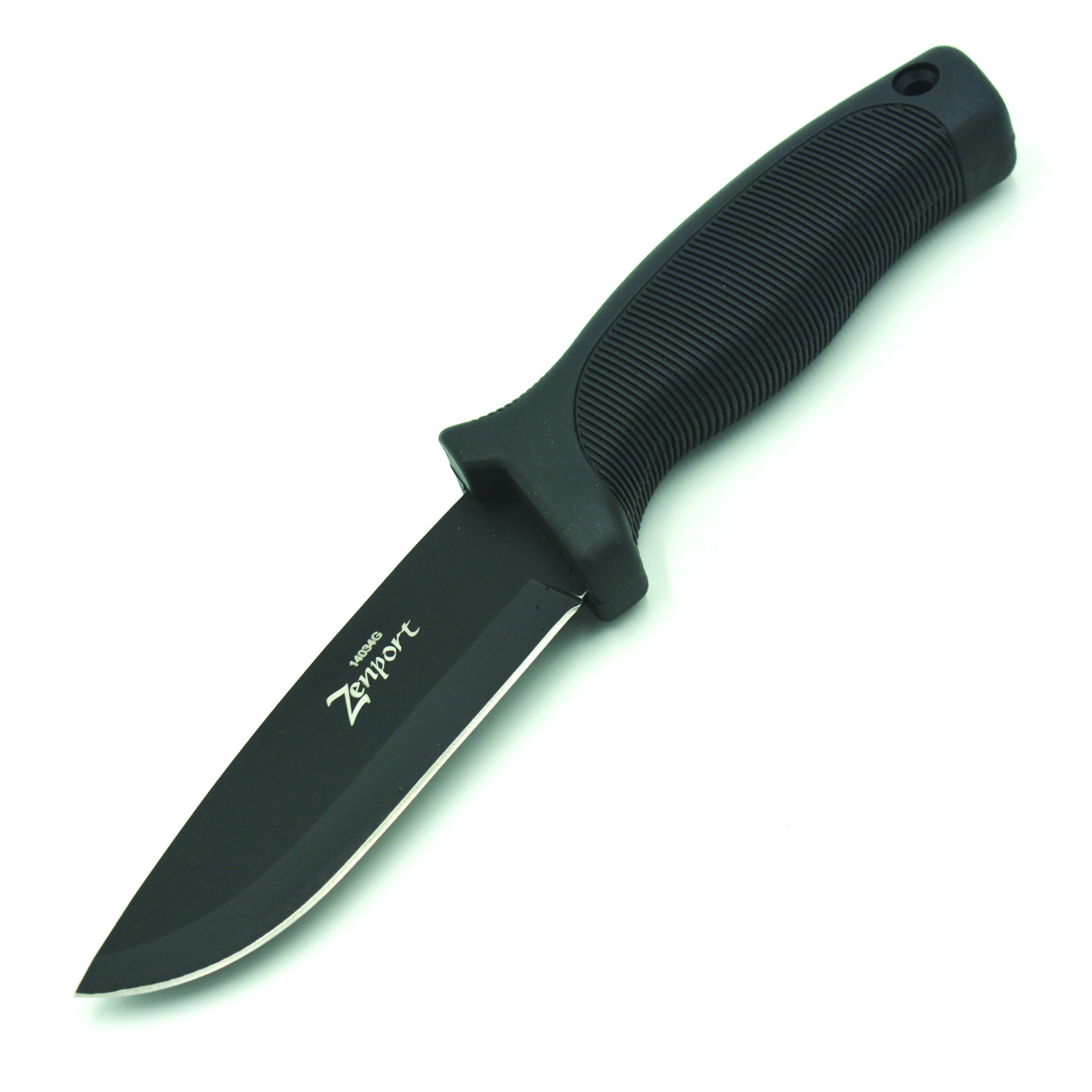 Zenport Couteau de chasse 14034G 4,2 pouces 440C lame en acier inoxydable, gaine, 9 pouces de long