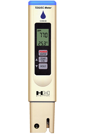 Hydro Compteur Tester COM80 la qualité, Mesures EC / TDS, contrôle de température, résistant à l'eau
