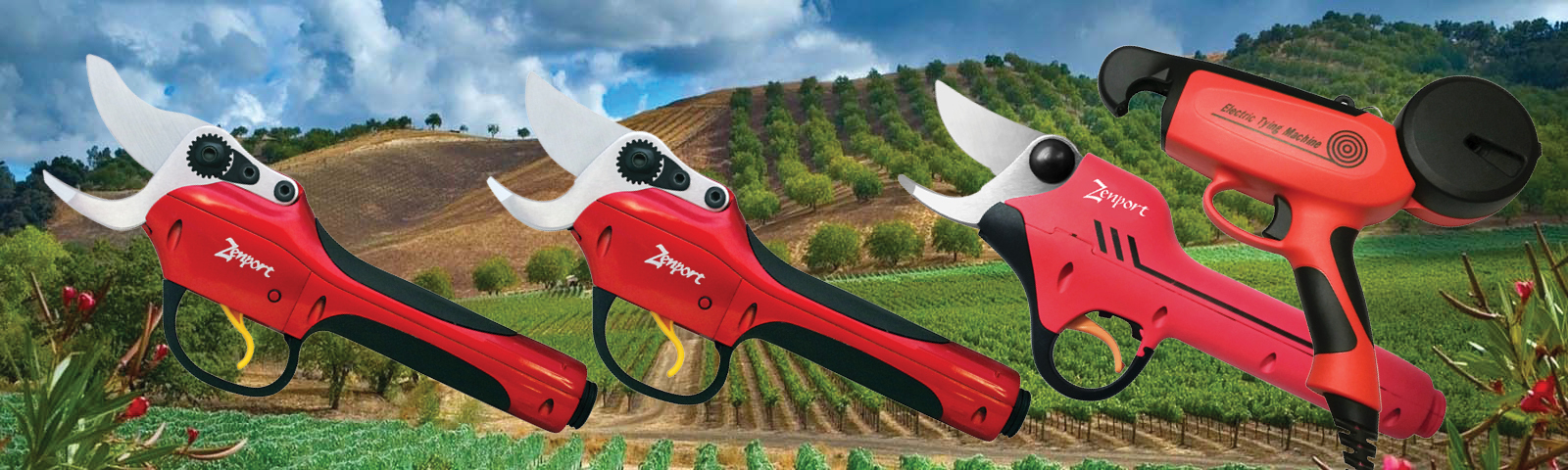 Battery Powered Pruning and Tying Tools