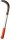 (image for) Zenport Sickle K315 Brush Clearing Sickle, 9-Inch Carbon Steel Blade,14.5-Inch Aluminum Handle