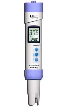 (image for) Zenport Water Quality Testing Meter COM100 Waterproof, Measure EC/TDS, Temperature Tester, IP-67 rating, Factory Calibrated