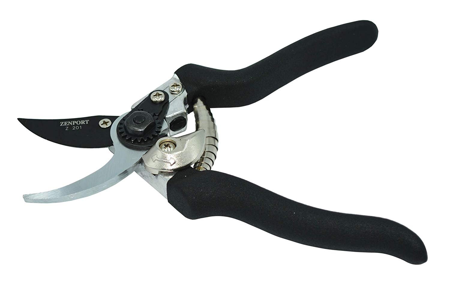 (image for) Zenport Z201 Pruner Heavy Duty Crew, Die-Cast Aluminum Handles, 1-Inch cut, 8-Inch Length