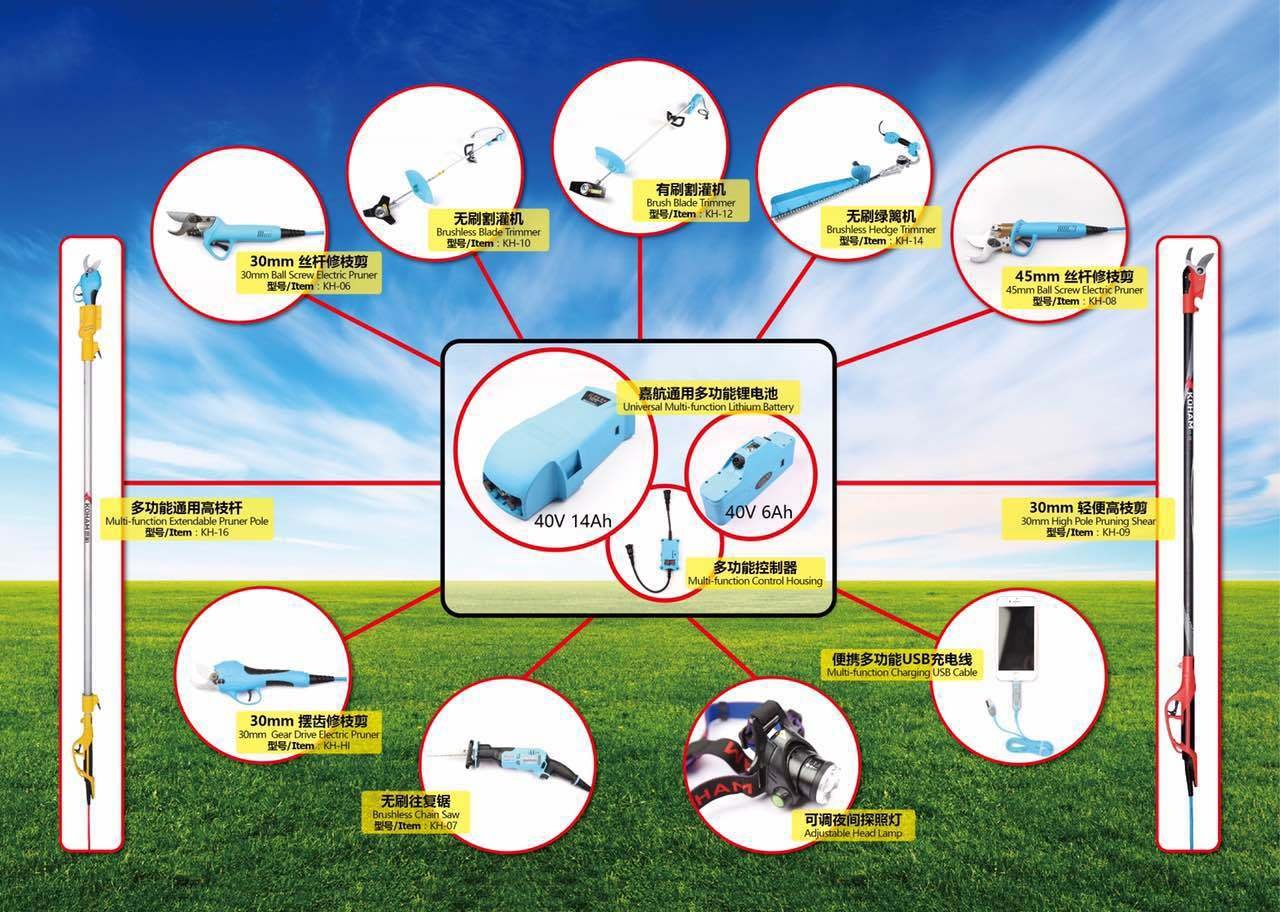 (image for) Zenport KOHAM Pruner KH-06 Battery Powered Electric Pruner, 1.25 inch cut