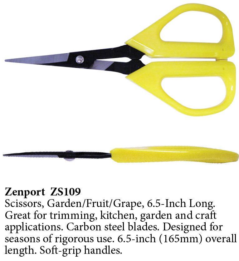 (image for) Zenport Scissors ZS109 Deluxe, Garden, Fruit, Grape, 6.5-Inch Long