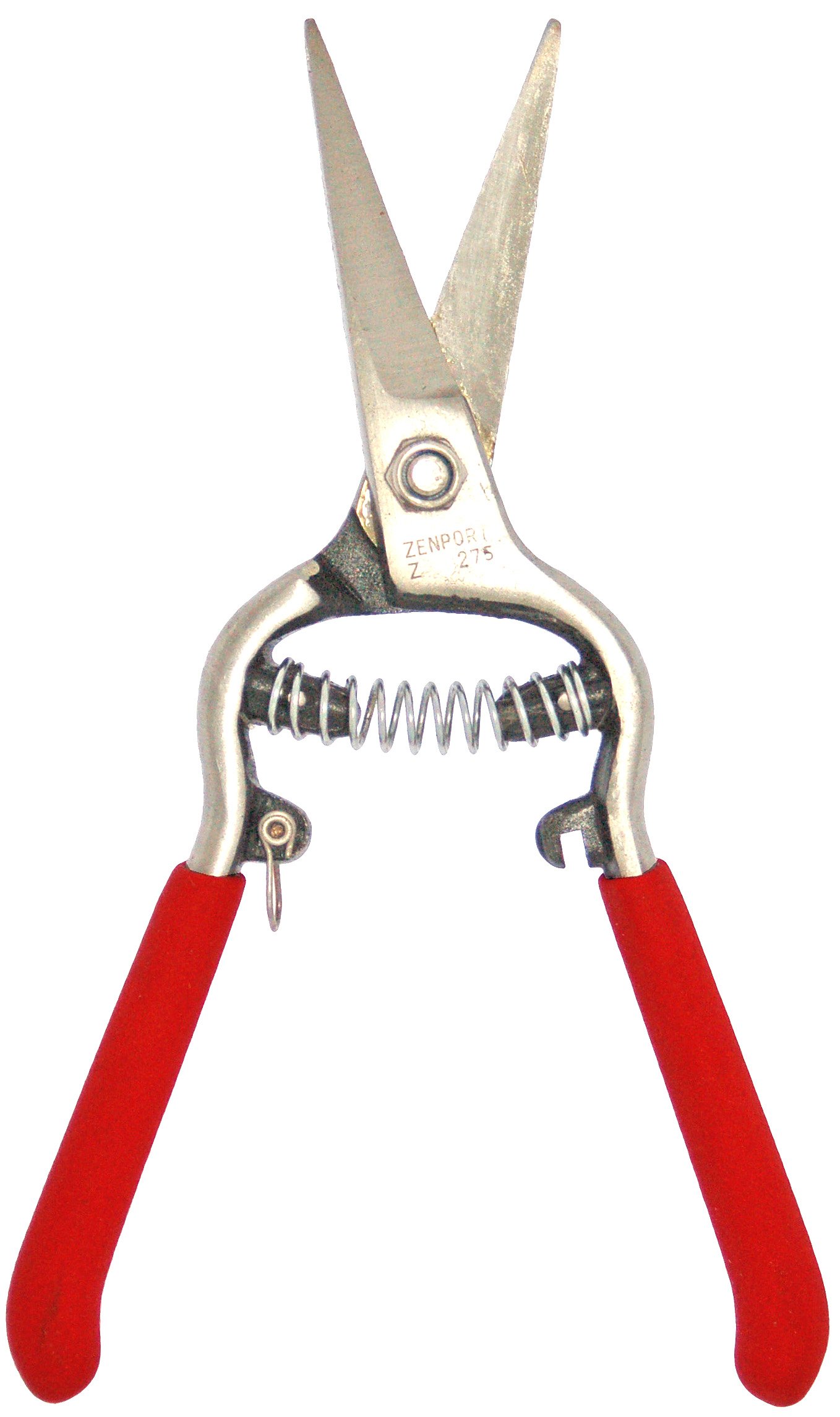 (image for) Zenport Z275 Pruner Large Needlenose Pruning Shear Pro, Flower, Drop Forged Steel, 8-Inch Long, Straight Blade