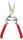 (image for) Zenport Z275 Pruner Large Needlenose Pruning Shear Pro, Flower, Drop Forged Steel, 8-Inch Long, Straight Blade