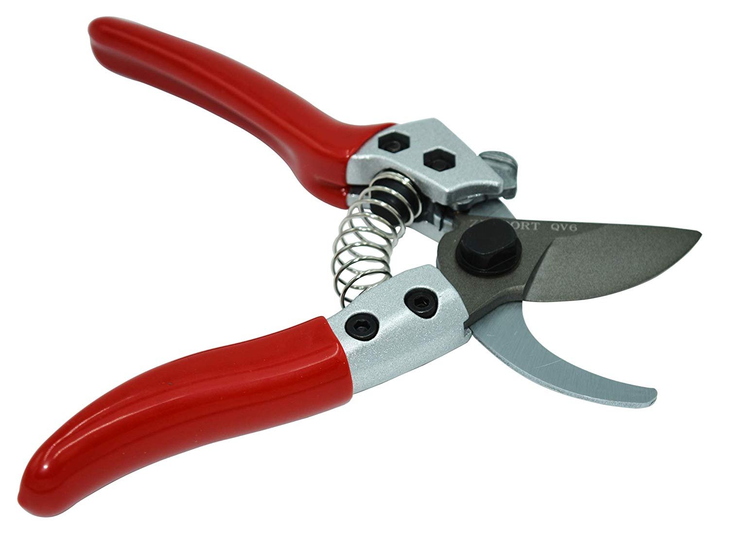 (image for) Zenport QV6 Pruner, Japanese Squeeze Open Pro, Chrome Plated Blade, Half-Inch Cut, 6-Inch Long