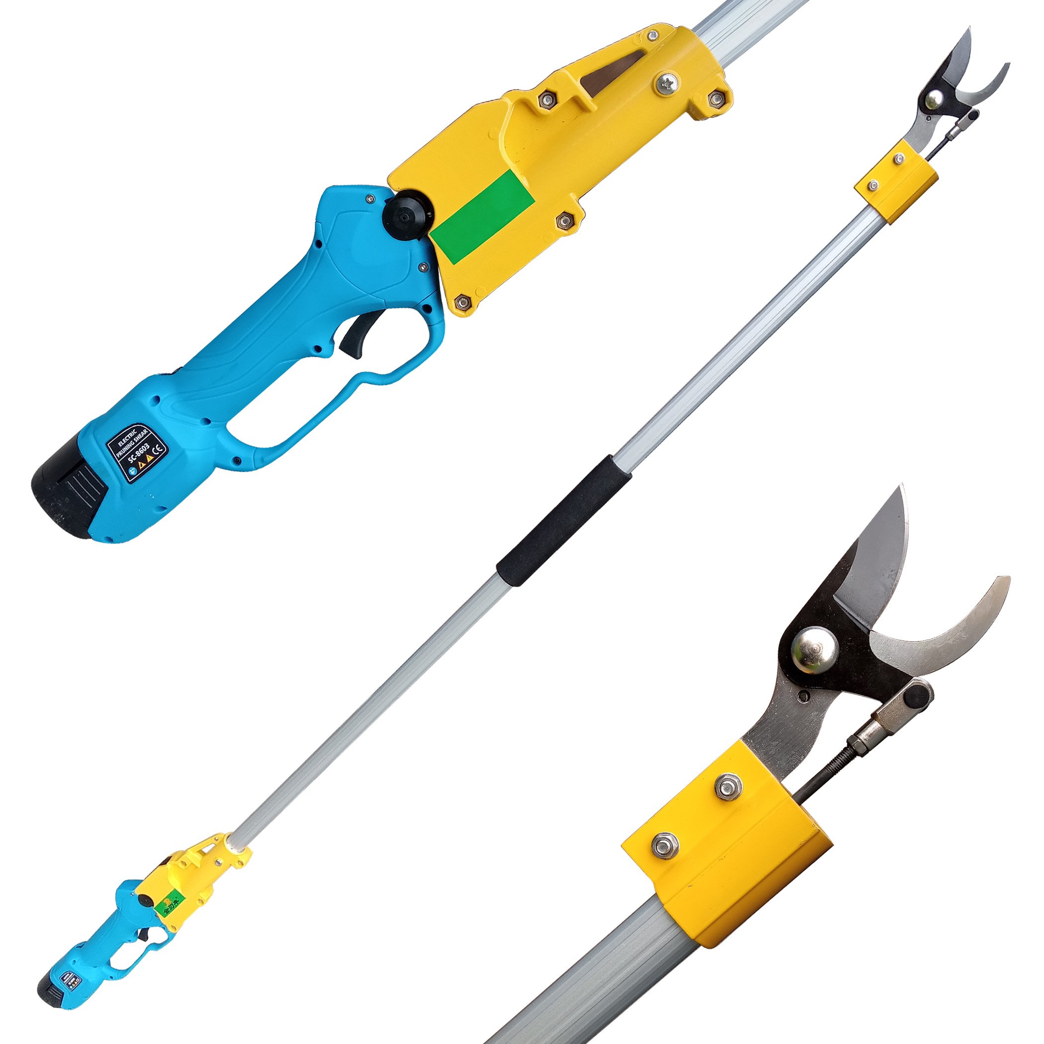 (image for) Zenport SC3116 Pruner 63.5-inch Long Reach Battery Powered, 3-Hour, 3500 .75 Inch Cuts