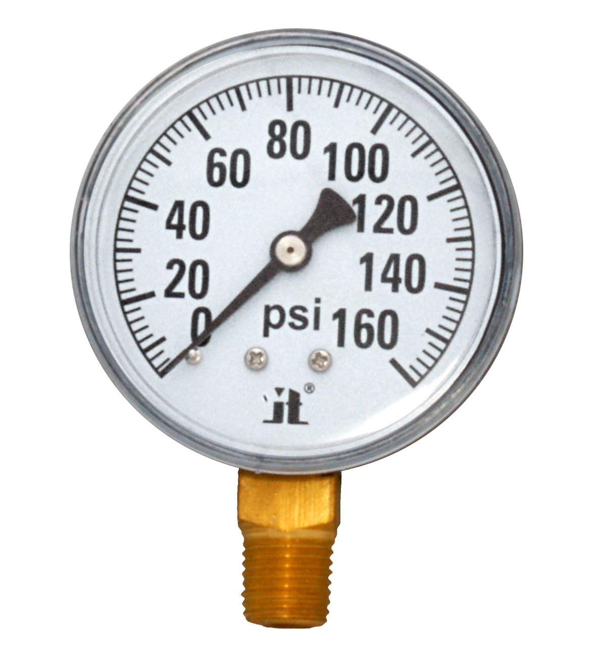 (image for) Zenport Zen-Tek Pressure Gauge DPG160 Dry Air Pressure Gauge, 0-160 Psi