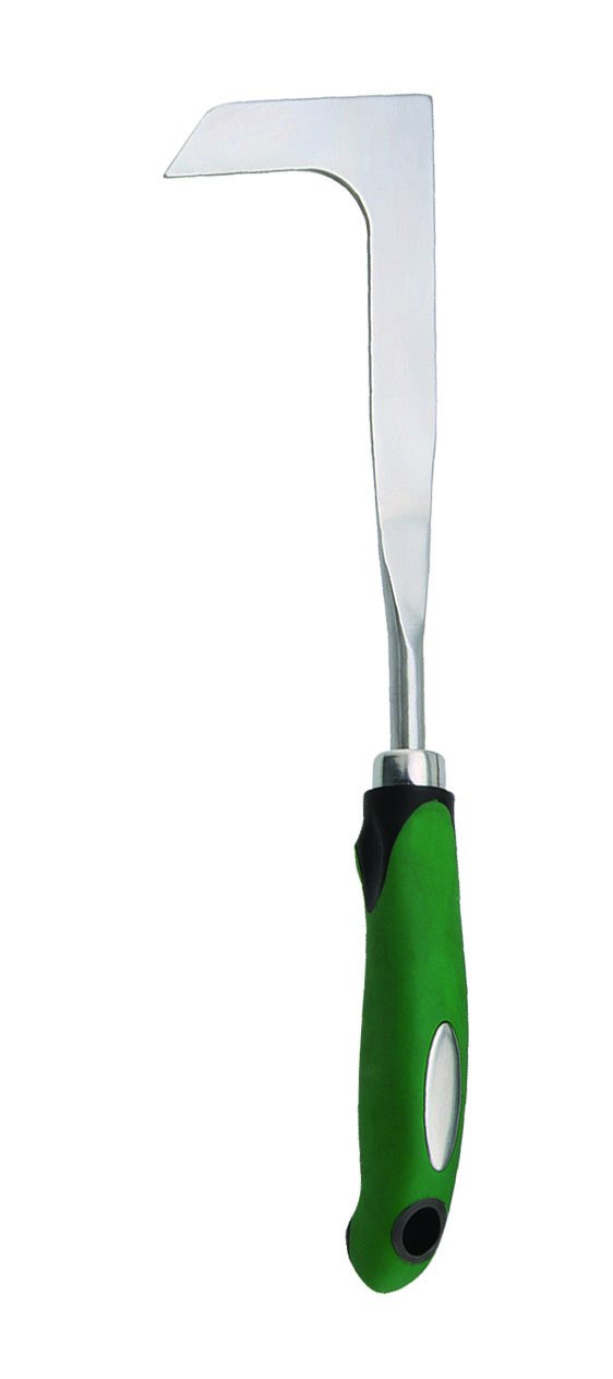 (image for) Zenport Garden Crack Weeder 15311G Weeding Sickle, Driveway, Side-Walk Weeding Tool, Stainless Steel, L-Shape Blade