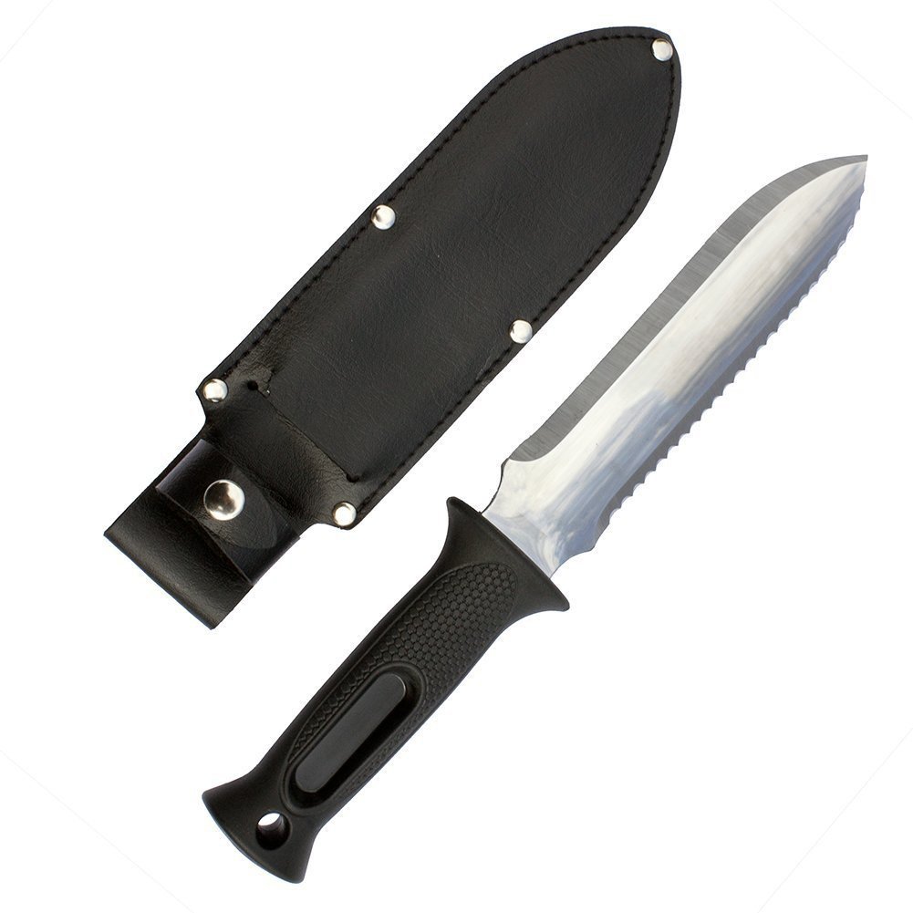 (image for) Zenport Soil Knife K247 Soil Knife with Sheath and 6-Inch Stainless Steel Serrated Blade