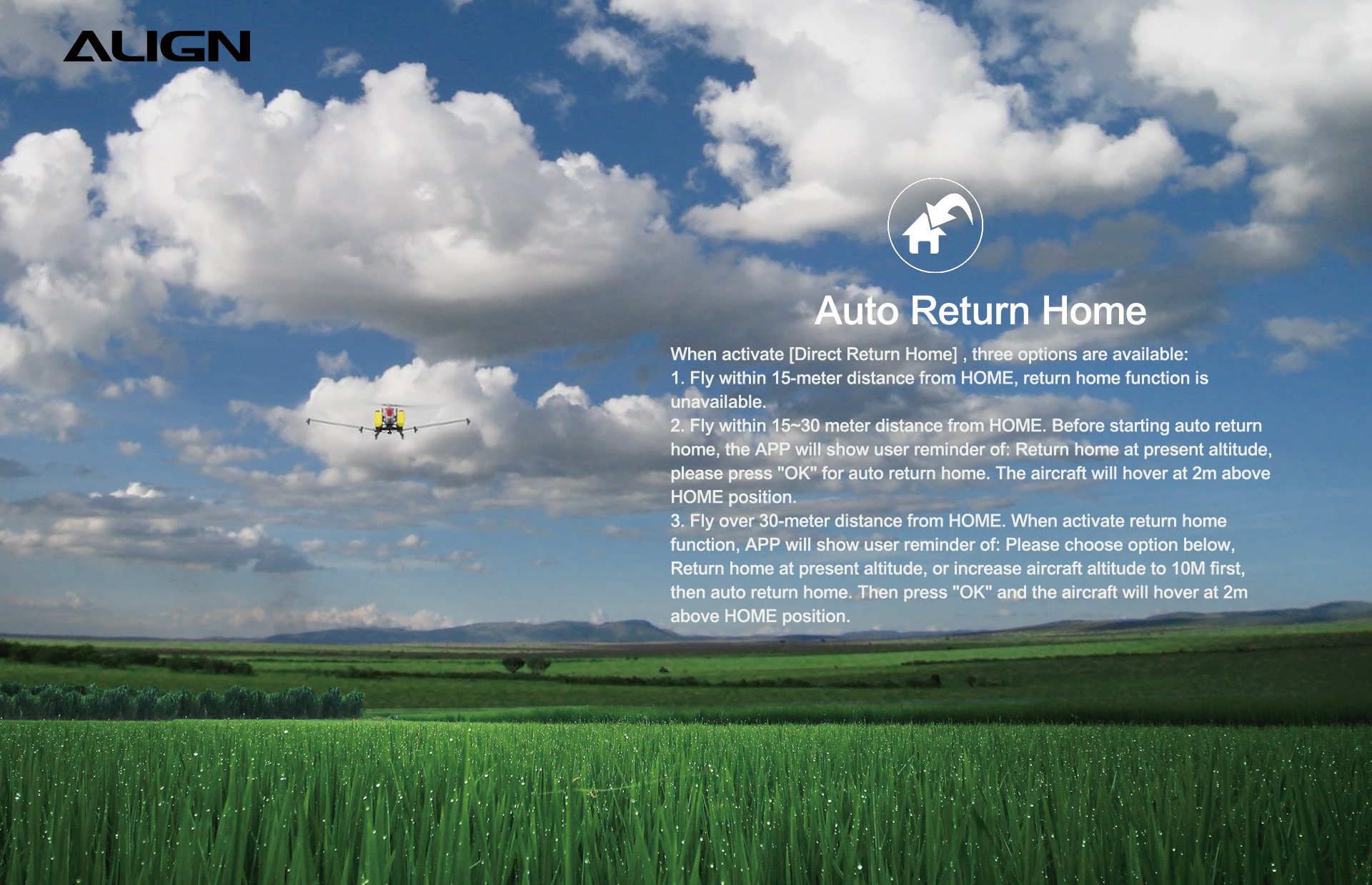 (image for) Zenport ALIGN E1 V2 Agricultural Helicopter Crop Spraying Drone Combo, Battery Powered, Two-Blade Rotor