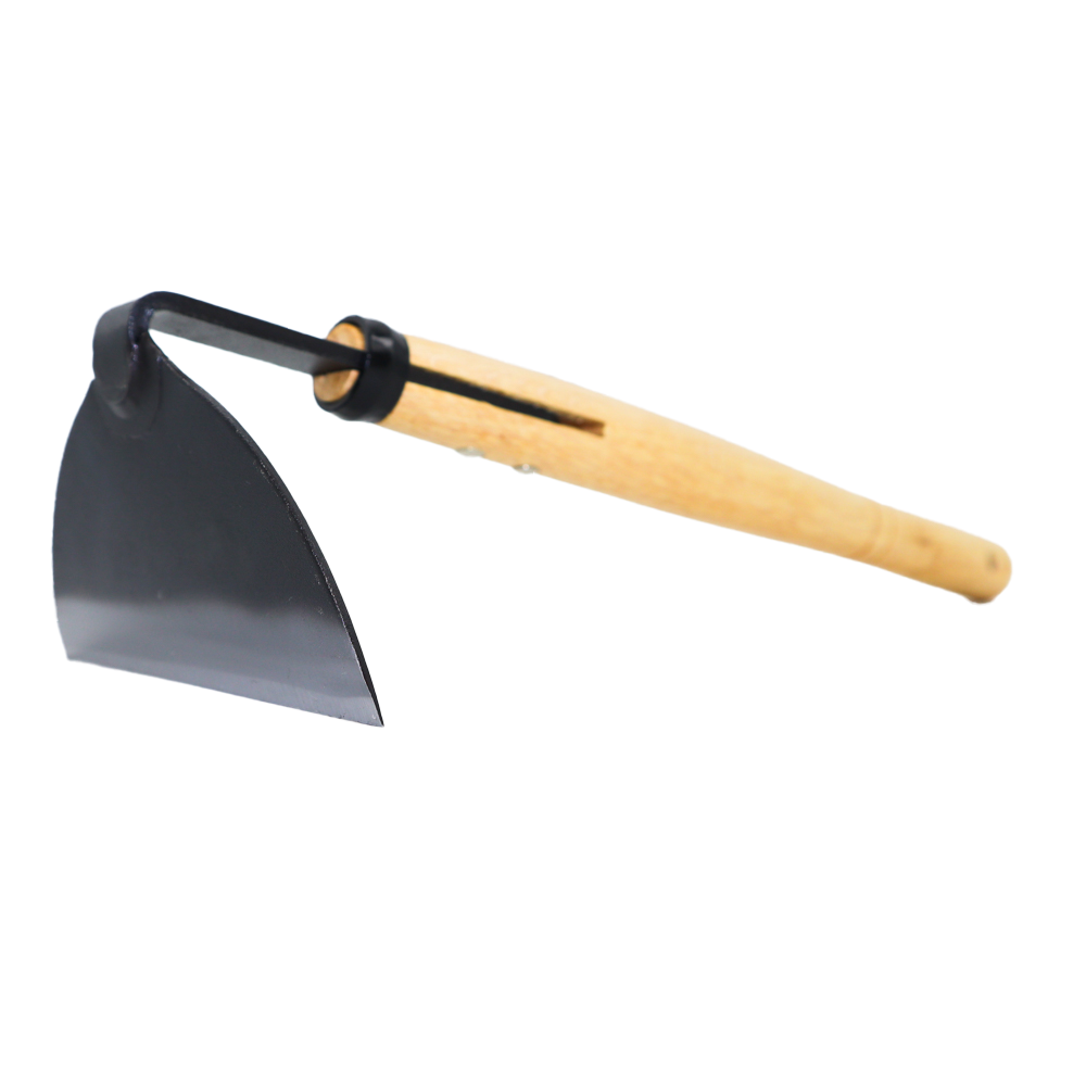 (image for) Zenport J6-14 Kusa-Kaki Half Moon Hoe, Wood Handle, 13-Inch Long, 5-Inch Blade