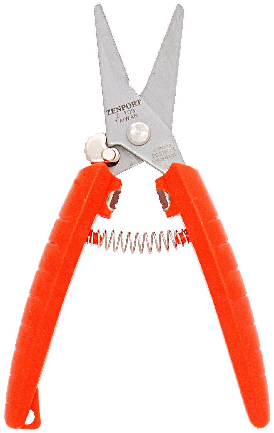 (image for) Zenport Z109 Pruner Floral Bunch and Wire Cutter, Stainless Serrated Blades, .75-Inch Cut, 7-Inch Long