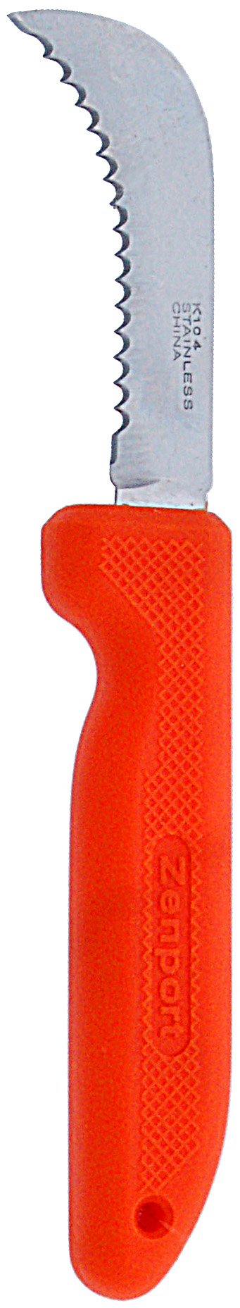(image for) Zenport Sod Knife K104 Harvest Landscape Knife, 3-Inch Stainless Steel Deep Serrated Blade