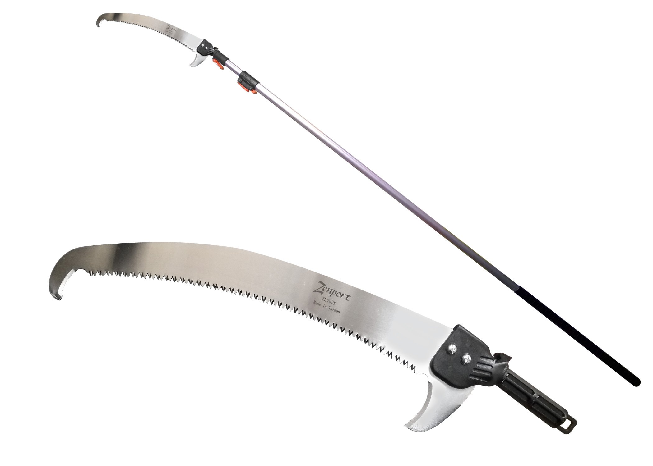 Zenport Telescopic Pole Saw ZL795K Extends 14.5-Feet SK5 Steel Blade (image for) Zenport Telescopic Pole Saw ZL795K Extends 14.5-Feet SK5 Steel Blade