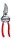 (image for) Zenport Z294 Pruner Ergonomic Forged Steel Pro, Red Handle, 1-Inch Cut, 8-Inch Long