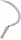 (image for) Zenport Scythe K110 14-Inch Harvest/Landscape Scythe, Serrated, Curved, 14-Inch Blade