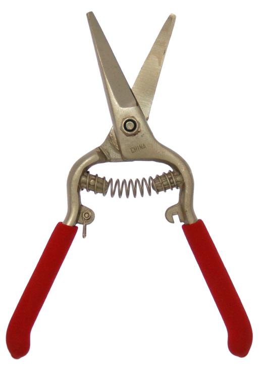 (image for) Zenport Z280 Pruner Small Curved Needlenose Pruning Shear, Grape, Drop Forged Steel, 8-Inch Long