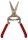 (image for) Zenport Z280 Pruner Small Curved Needlenose Pruning Shear, Grape, Drop Forged Steel, 8-Inch Long