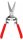 (image for) Zenport Z270 Pruner Small Needlenose Pruning Shear Pro, Bonsai and Orchids, Drop Forged Steel, 6-Inch Long, Straight Blade