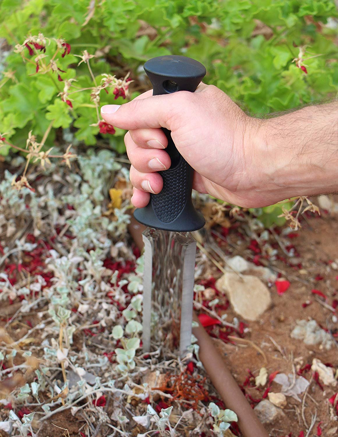 (image for) Zenport Soil Knife K247 Soil Knife with Sheath and 6-Inch Stainless Steel Serrated Blade