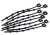 (image for) Zenport GA307 Lock Ties, Reusable, 6.5-Inch, 15-Pack, Black