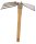 (image for) Zenport Garden Hoe and Aerating Fork J6-08 Stainless Steel Hoe/Fork Combo, 4-Prong Fork