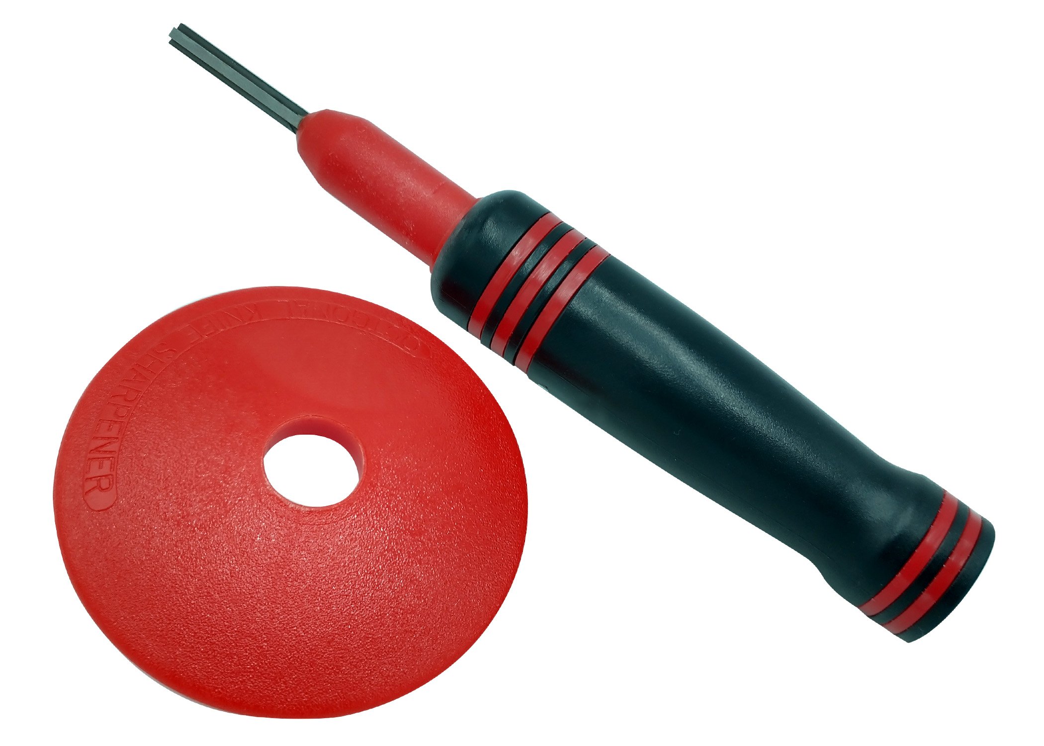 (image for) Zenport Sharpening Tool J31 "Cross" Tungsten Carbide Sharpener, Removable Hand Guard