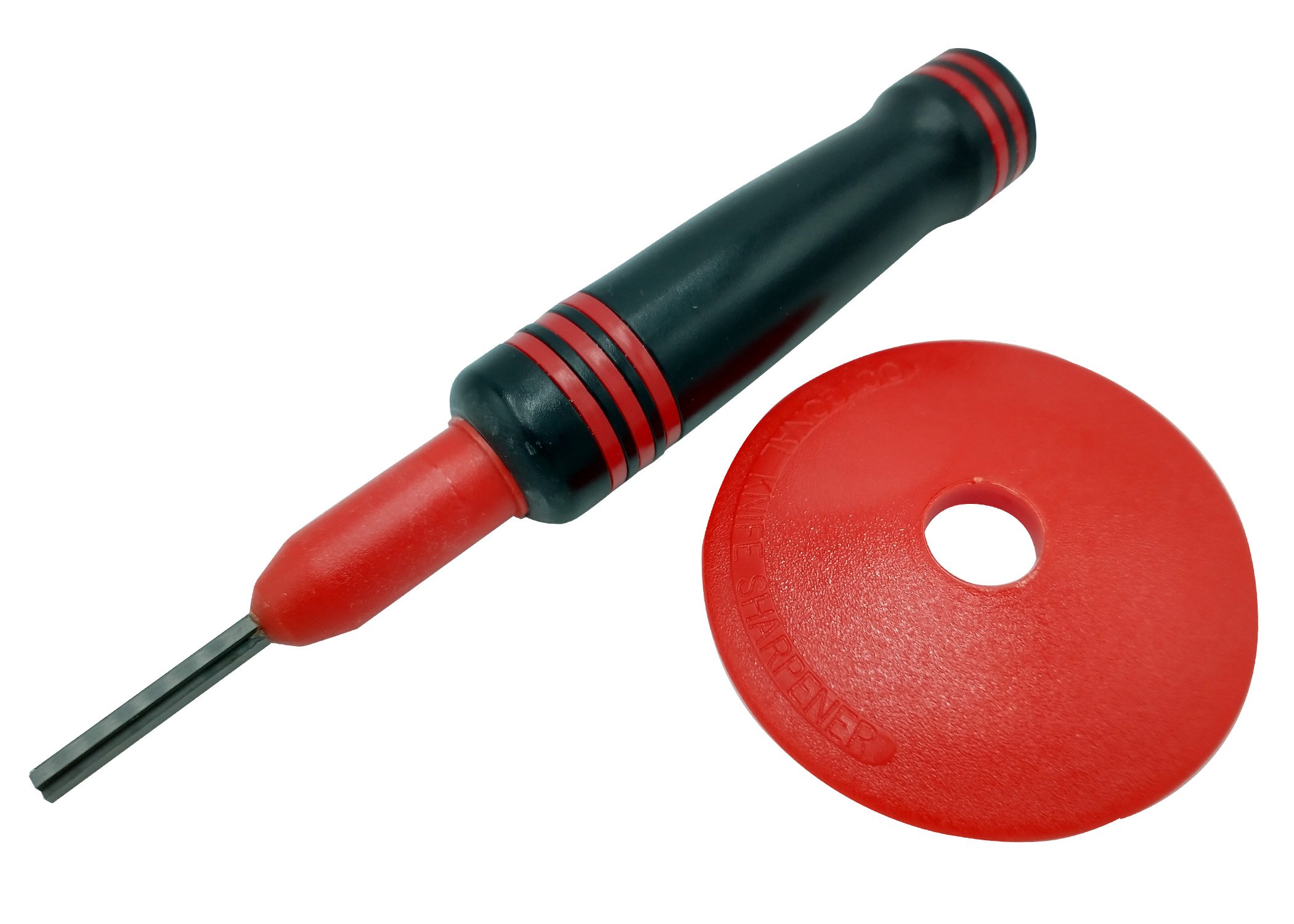 (image for) Zenport Sharpening Tool J31 "Cross" Tungsten Carbide Sharpener, Removable Hand Guard