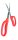 (image for) Zenport Scissors ZS420SR Sap Resistant Curved Fluorine Coated MasaMasa Trim Trimming Scissors, Orange Handle