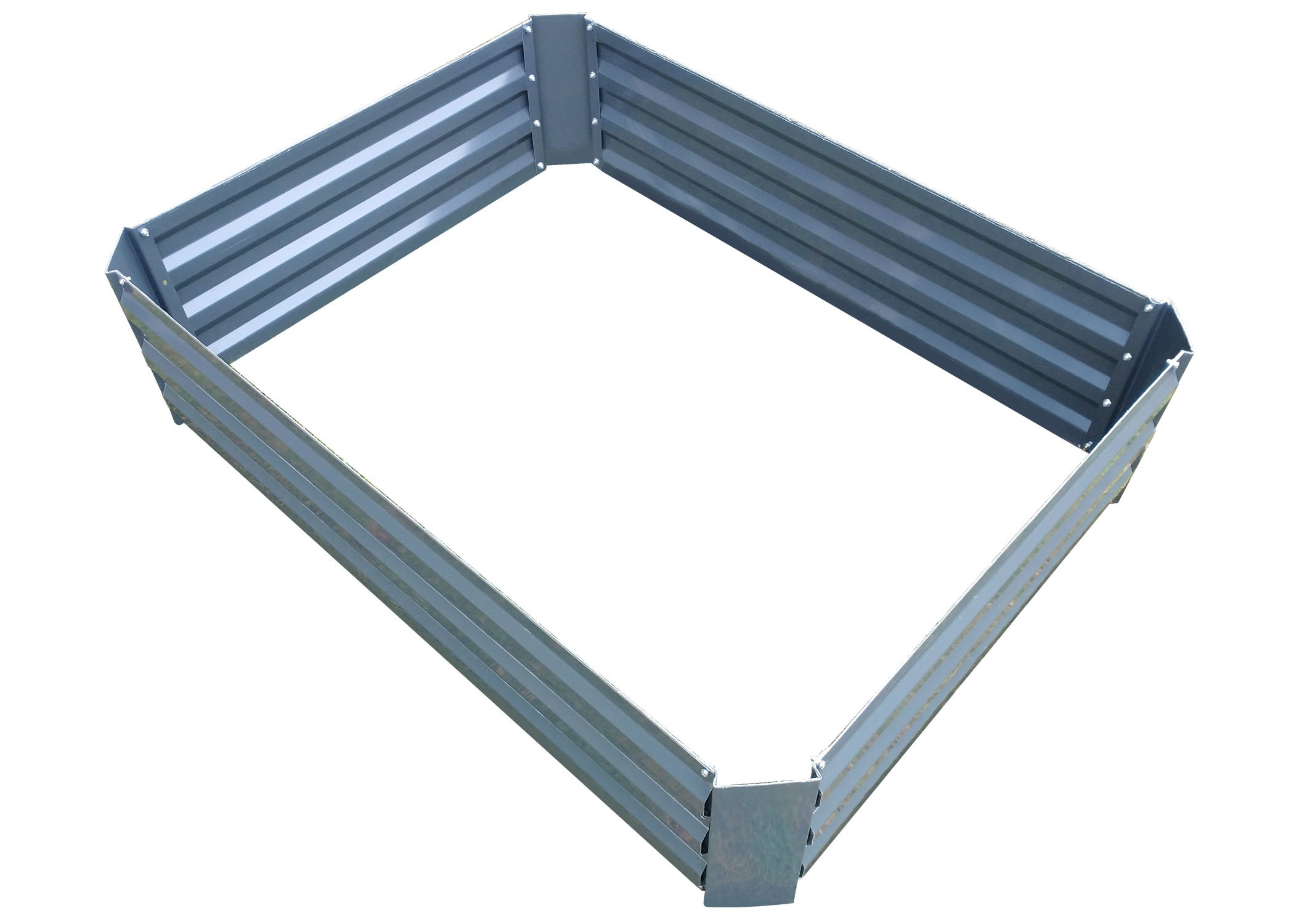 (image for) Zenport WS1203 Raised Garden Bed Kit, Gray, 47.3 x 35.4 x 11.8-inches