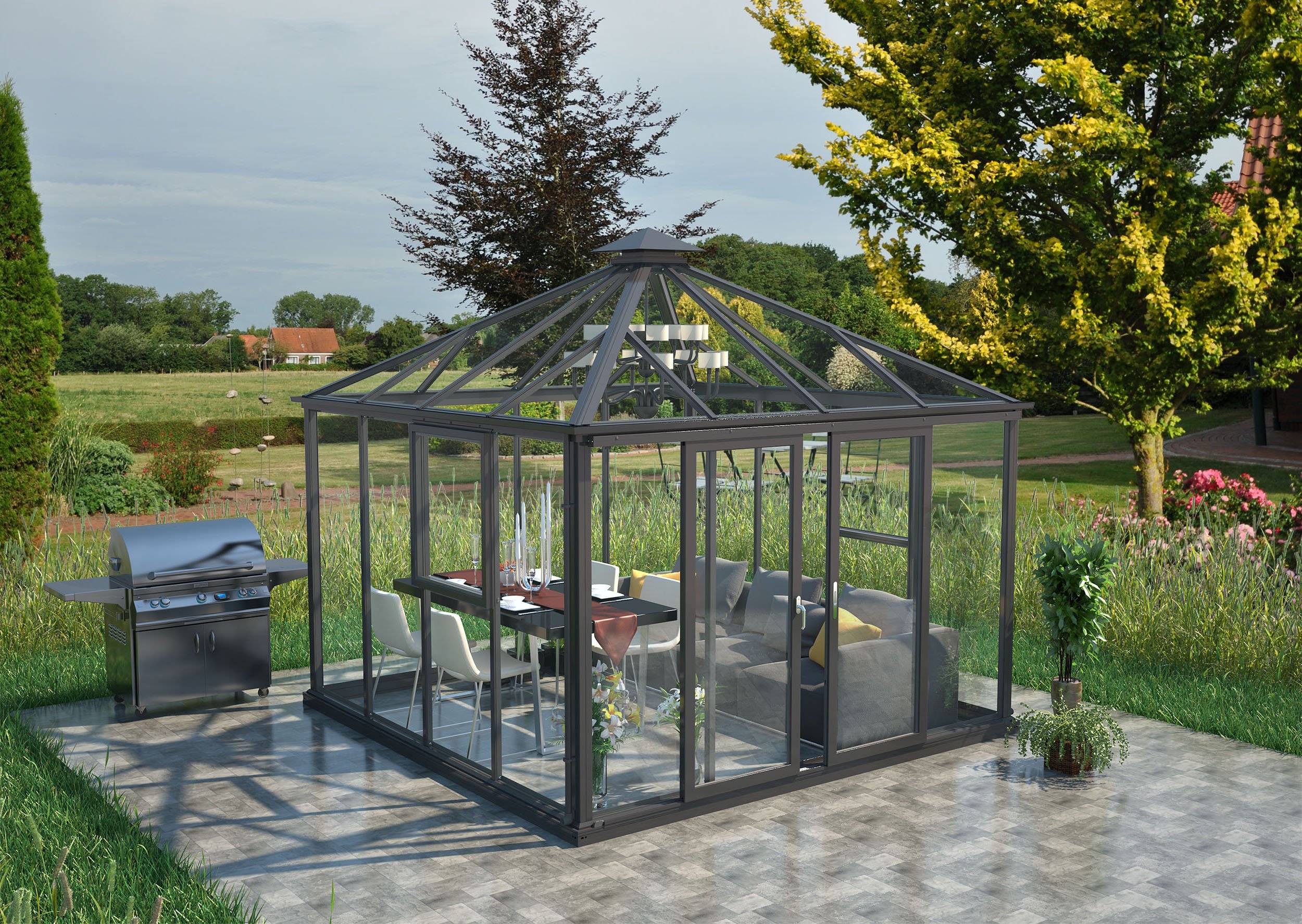 (image for) Zenport Babylon Sunroom SH10Z1-2, 110.3-SqFt, 10.5 X 10.5-Feet