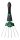 (image for) Zenport Garden Expandable Hand Rake 15307A Adjustable Hand Rake
