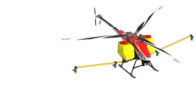 (image for) Zenport ALIGN E1 V2 Agricultural Helicopter Crop Spraying Drone Combo, Battery Powered, Two-Blade Rotor