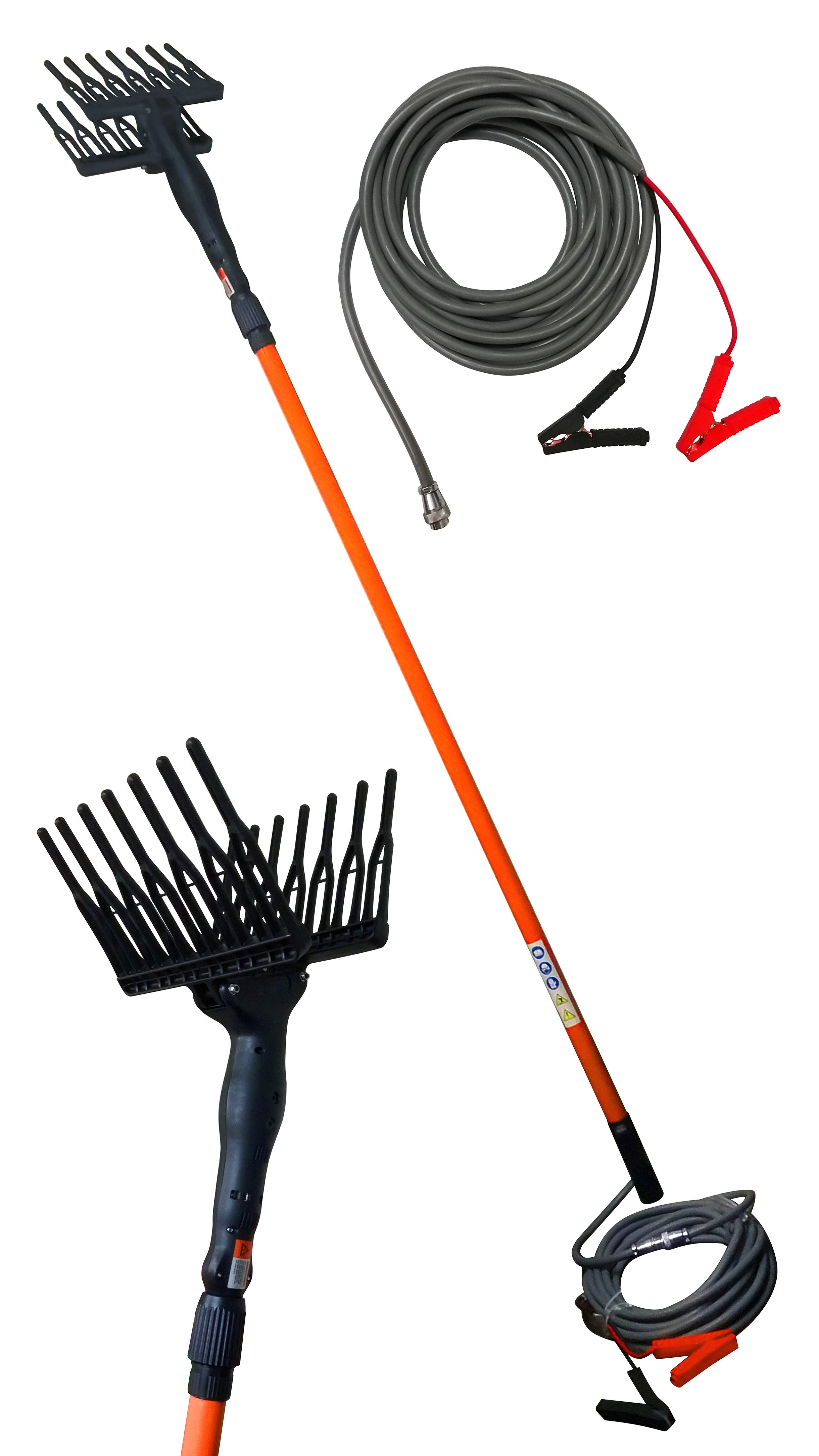 (image for) Zenport Harvester EH201 Electric Olive, Coffee and Nut Shaker Harvesting Rake/Comb, Telescopic 86 - 118-inches