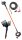 (image for) Zenport Harvester EH201 Electric Olive, Coffee and Nut Shaker Harvesting Rake/Comb, Telescopic 86 - 118-inches