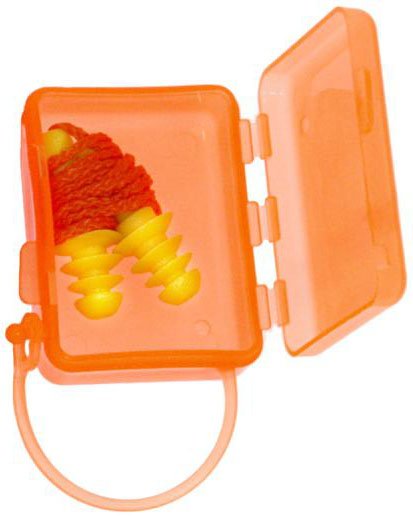 (image for) Zenport Ear Plugs EP565 Easy-Fit Pair in Orange Case, Ear Protection, 50-Pairs Per Box