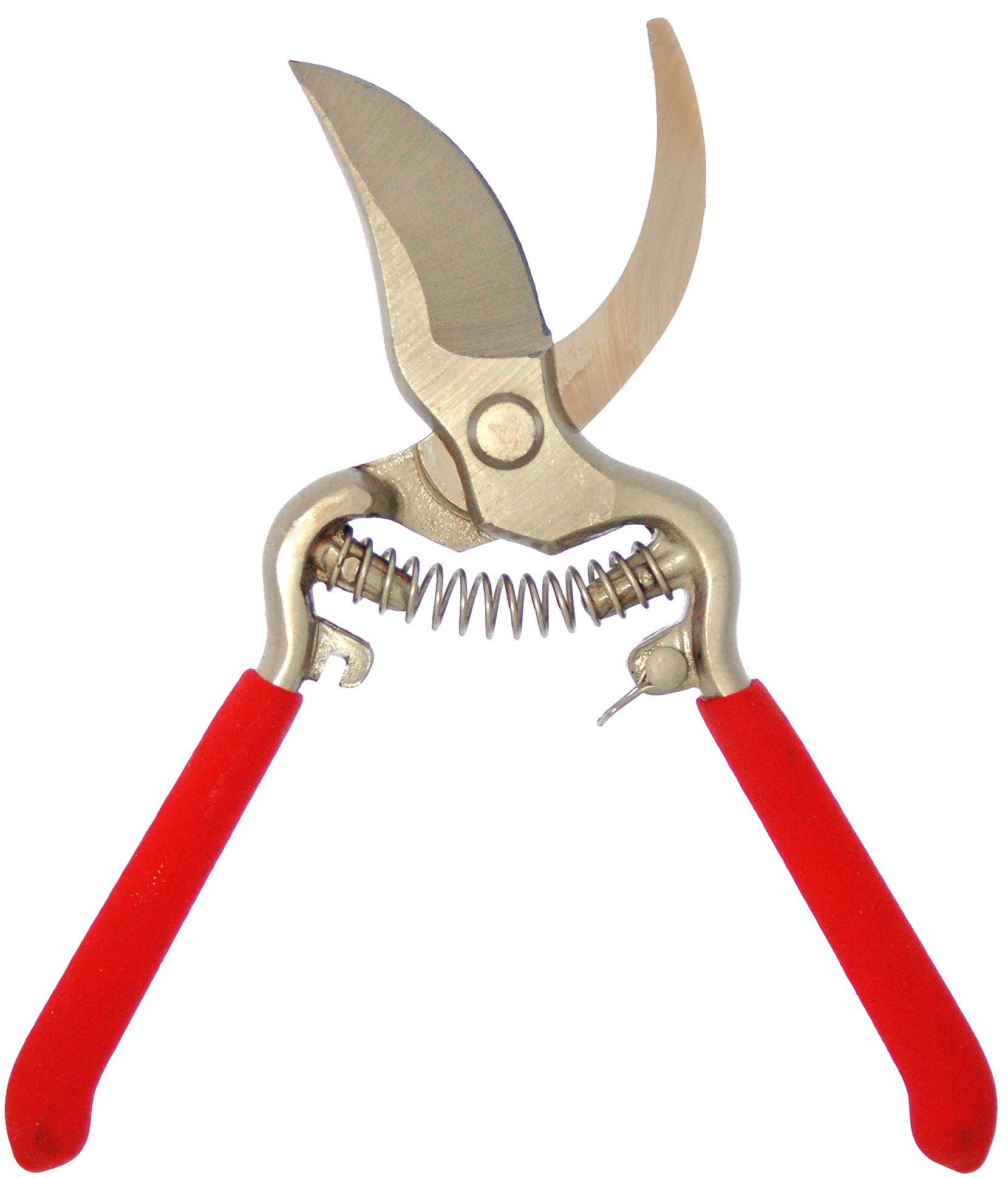 (image for) Zenport Z290 Pruner Classic Forged Steel Pro, Red Cushion Grip, 1-Inch Cut, 8-Inch Long