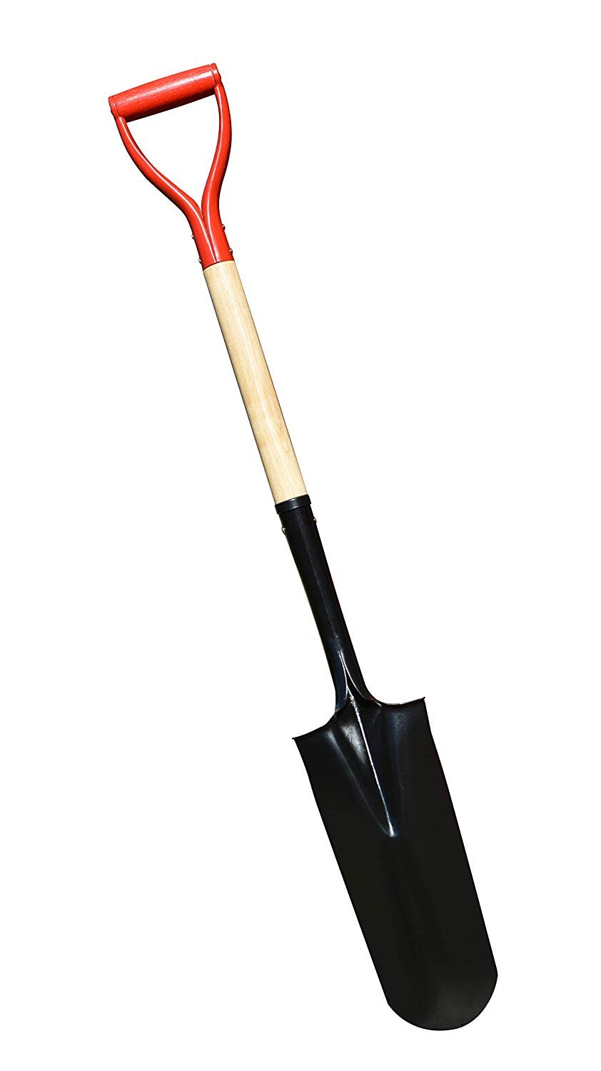 (image for) Zenport Irrigation Shovel J6-219 - 14.5-Inch Spade Blade and Wood Handle for Efficient Water Management and Gardening