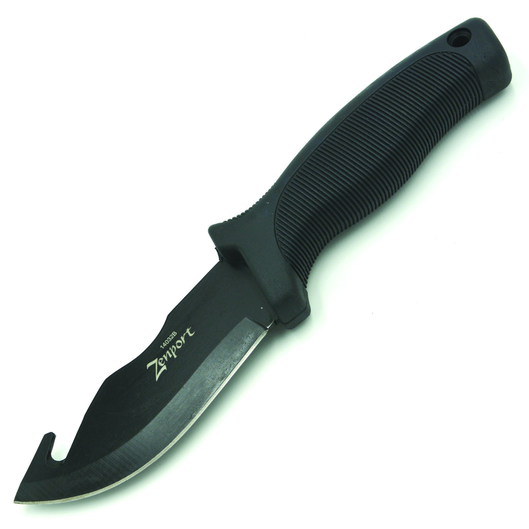 Zenport Skinner Knife 14032B 4.2-Inch 440C Stainless Steel Blade, Gut Hook, Sheath, 9-Inch Long (image for) Zenport Skinner Knife 14032B 4.2-Inch 440C Stainless Steel Blade, Gut Hook, Sheath, 9-Inch Long