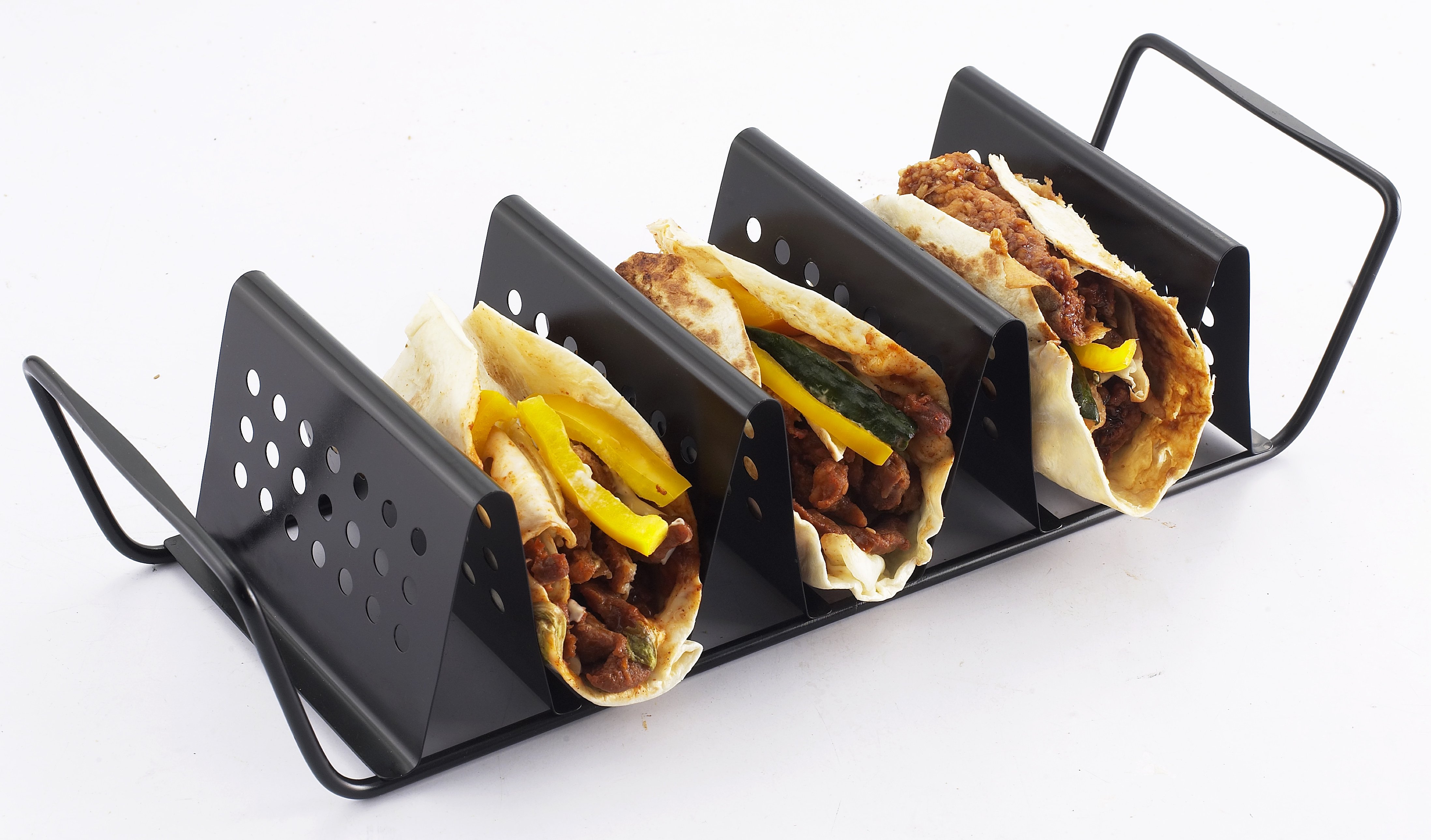 Zenport ZenUrban 870015 3-Taco Cooking Grill Rack, Nonstick (image for) Zenport ZenUrban 870015 3-Taco Cooking Grill Rack, Nonstick