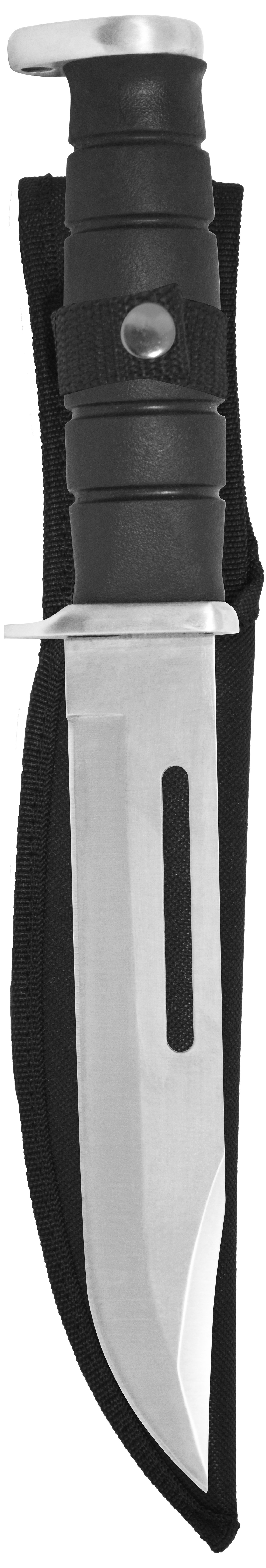 Zenport Knife 14087 Bowie Knife, 7-Inch Stainless Steel Blade, Rubber Grip, Nylon Sheath (image for) Zenport Knife 14087 Bowie Knife, 7-Inch Stainless Steel Blade, Rubber Grip, Nylon Sheath