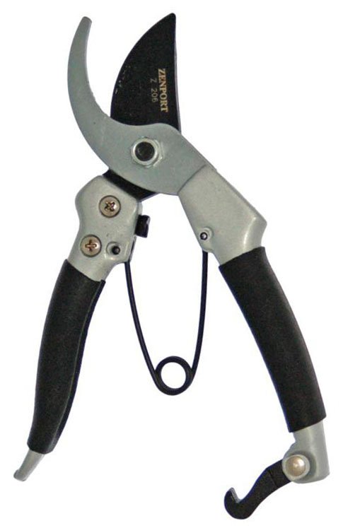 (image for) Zenport Z206 Pruner Heavy Duty Japanese Pro, Chrome Plated, 7-Inch Long