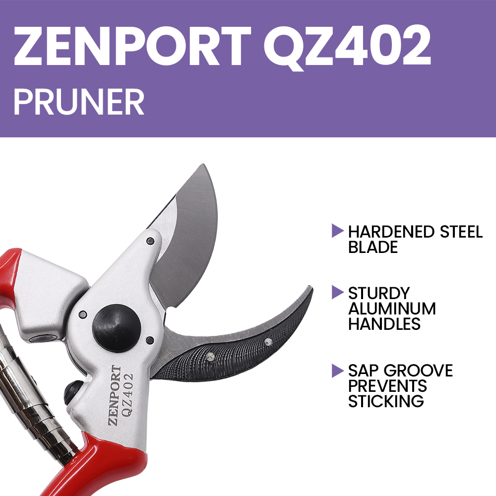 (image for) Zenport QZ402 Pruner Classic Professional, 1-Inch Cut, 8.5-Inch Long