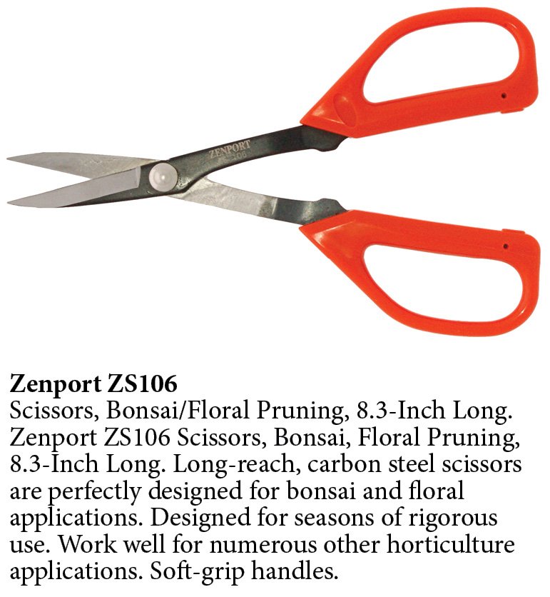 (image for) Zenport Scissors ZS106 Scissors, Bonsai, Floral Pruning, 8.3-Inch Long
