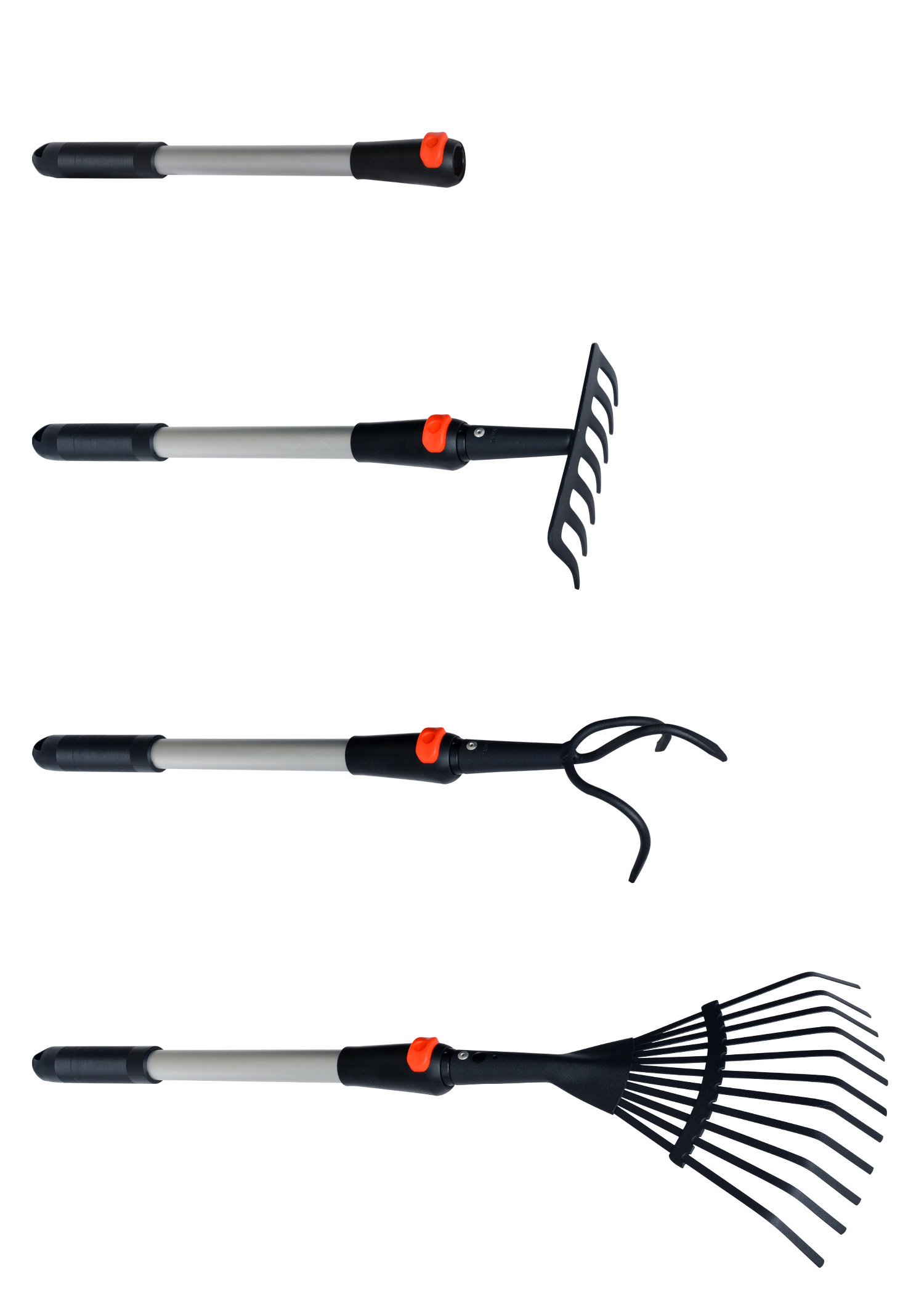 (image for) Zenport Garden Multi Tool Bundle J0016-K1 Cultivator and Rake Garden Multi Tool, Includes J0113 J1110 J4007
