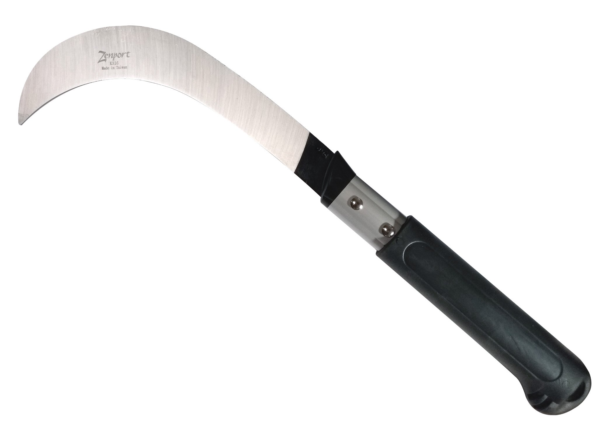 (image for) Zenport Sickle K316 Brush Clearing Sickle, 9-Inch SK5 Carbon Steel Blade, 9.5-Inch Aluminum Handle